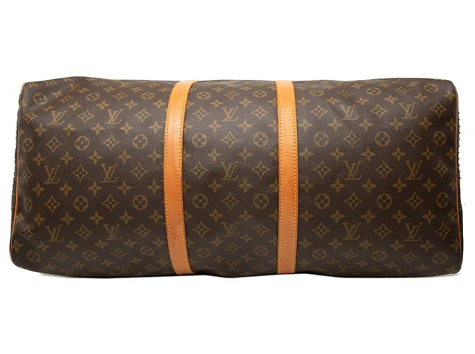 Borsa da viaggio Louis Vuitton Monogram Keepall 60 Marrone - vista 3