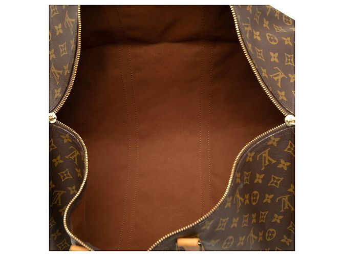 Borsa da viaggio Louis Vuitton Monogram Keepall 60 Marrone - vista 4