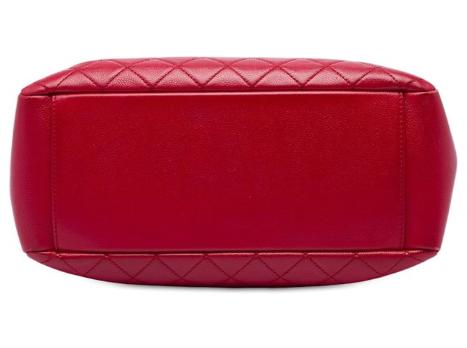 Borsa Grand Shopping Tote Chanel Caviar Rossa Rosso - vista 3