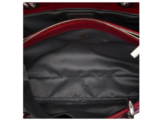 Borsa Grand Shopping Tote Chanel Caviar Rossa Rosso - vista 4