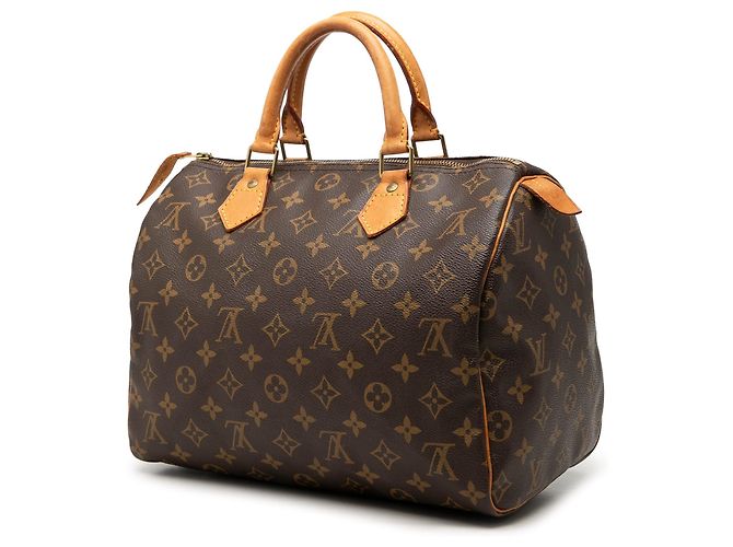 Borsa Boston Louis Vuitton Monogram Speedy 30 Marrone - vista 2