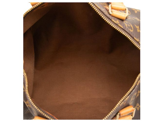 Borsa Boston Louis Vuitton Monogram Speedy 30 Marrone - vista 4