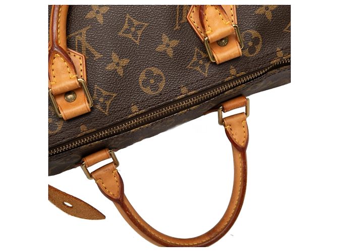Borsa Boston Louis Vuitton Monogram Speedy 30 Marrone - vista 6