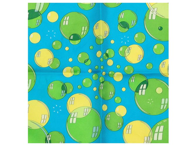 Foulard di seta Hermès Bal de Bulles Blu 45 Scarves - vista 2