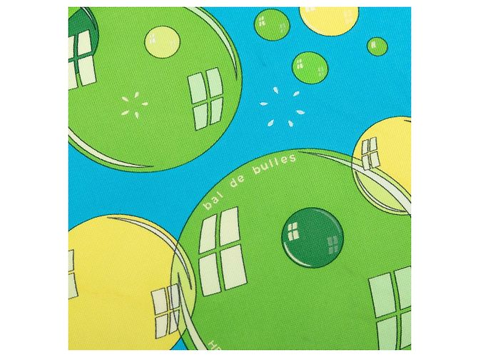 Foulard di seta Hermès Bal de Bulles Blu 45 Scarves - vista 5