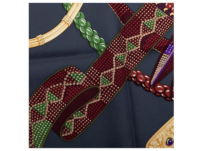 Foulard di seta Hermès Ceintures Et Liens Viola 90 Porpora - vista 6