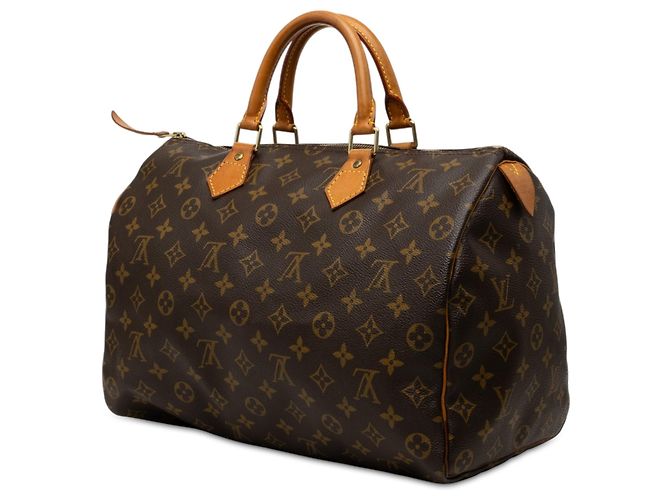 Borsa Boston Louis Vuitton Monogram Speedy 35 Marrone - vista 2