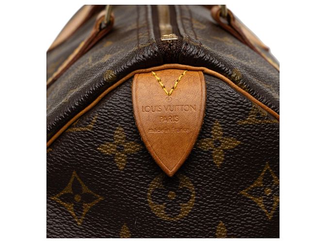 Borsa Boston Louis Vuitton Monogram Speedy 35 Marrone - vista 5