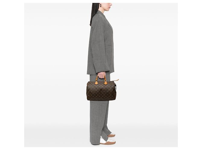 Borsa Boston Louis Vuitton Monogram Speedy 35 Marrone - vista 8