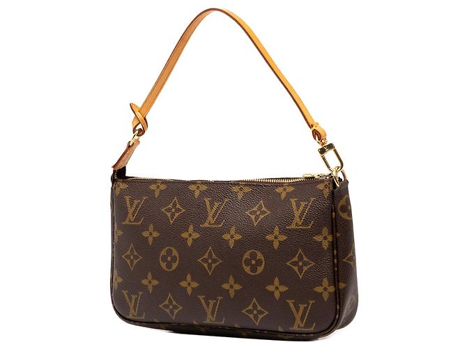 Borsa a tracolla Louis Vuitton Monogram Pochette Accessoires Marrone - vista 2