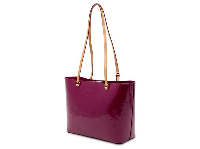 Borsa a tracolla Louis Vuitton Monogram Vernis Long Beach PM Viola Porpora - vista 2