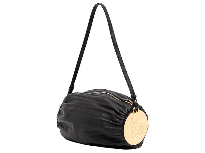 Borsa a tracolla LOEWE Pleated Nappa Bracelet Pouch Nera Nero - vista 2