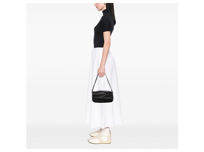 Borsa a tracolla LOEWE Pleated Nappa Bracelet Pouch Nera Nero - vista 6