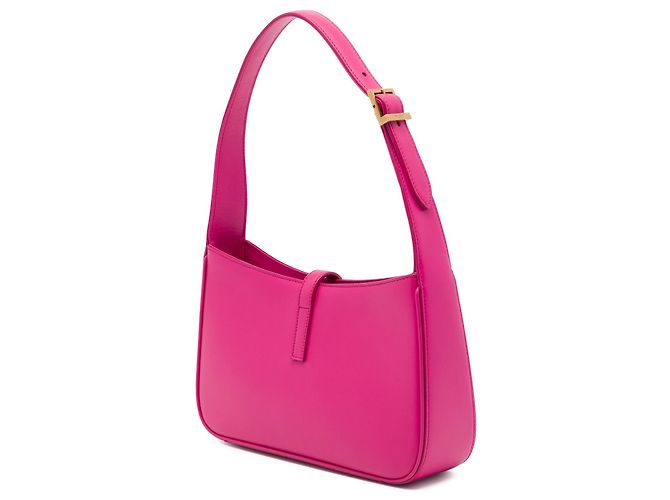 Autre Marque Borsa a tracolla Le 5 à 7 Saint Laurent in pelle di vitello liscia rosa - vista 2