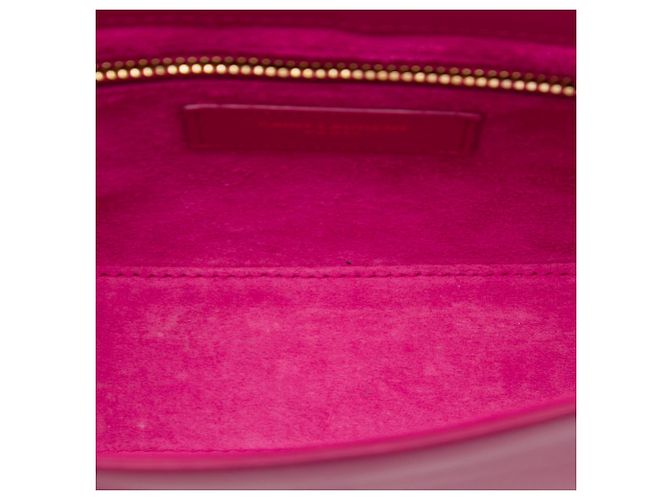 Autre Marque Borsa a tracolla Le 5 à 7 Saint Laurent in pelle di vitello liscia rosa - vista 4