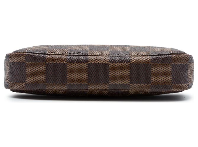 Borsa a mano Louis Vuitton Damier Ebene Mini Pochette Accessoires Marrone - vista 3
