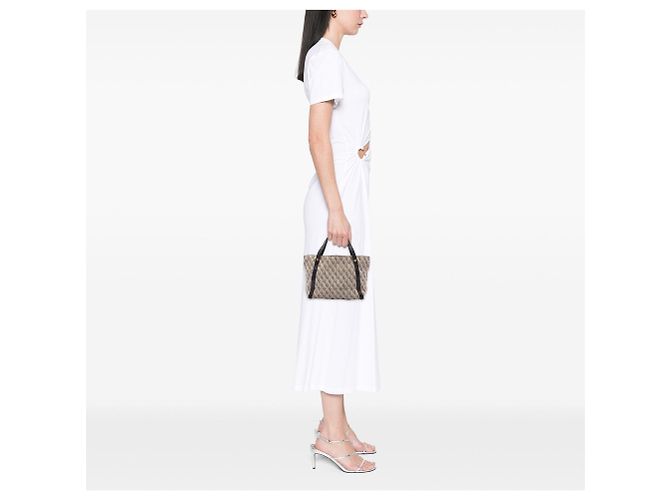 Borsa a spalla Tote Bottega Veneta BV Monogram Jacquard Beige - vista 6