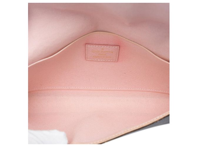 Pochette Félicie Borsa a tracolla Louis Vuitton Monogram Pochette Felicie Valentine Dog Marrone - vista 4