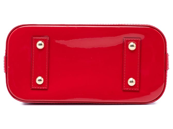 Bolso Louis Vuitton Monogram Vernis Alma BB rojo Roja - vista 3