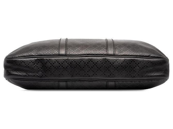 Borsa business Gucci Diamante in vitello nero - vista 3