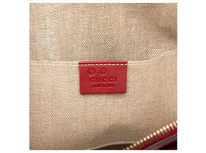 Borsa Dome Mini Microguccissima Gucci rossa Rosso - vista 5
