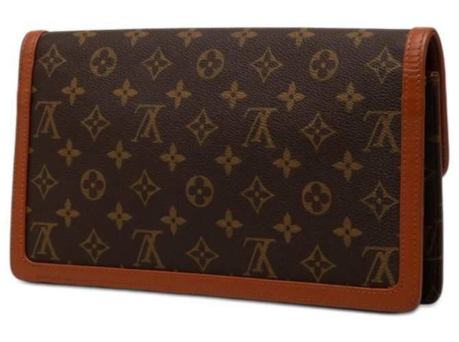 Borsa a pochette Louis Vuitton Monogram Pochette Dame GM marrone - vista 2