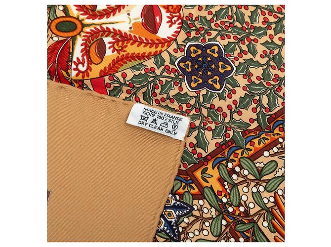 Hermès Axis Mundi Seidentuch braun 90 Scarves - Ansicht 7