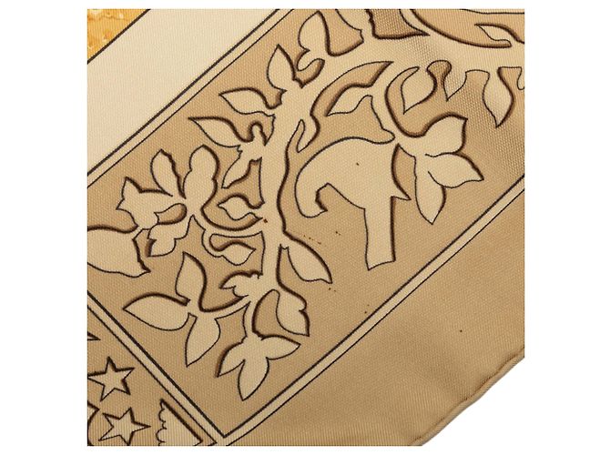Hermès Early America Seidentuch Beige 90 - Ansicht 7