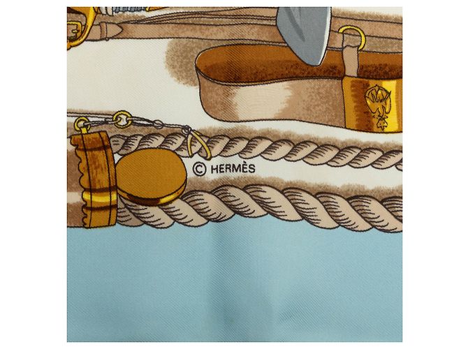 Hermès Musee Seidentuch Weiß 90 - Ansicht 6