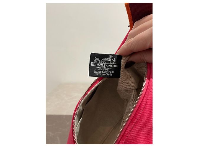 Pochette Hermès Bride-à-Brac rosa - vista 8