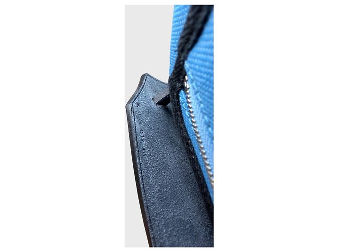 Borsa Hermès Herbag 31 Blu in Pelle - vista 13