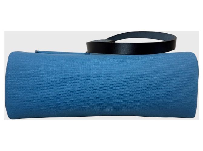 Borsa Hermès Herbag 31 Blu in Pelle - vista 6