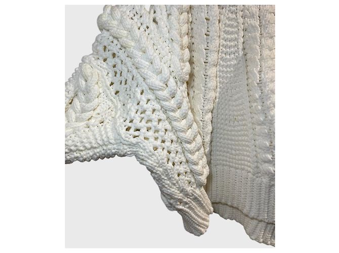 Pull en maille Iro Suave beige en coton - vue 7
