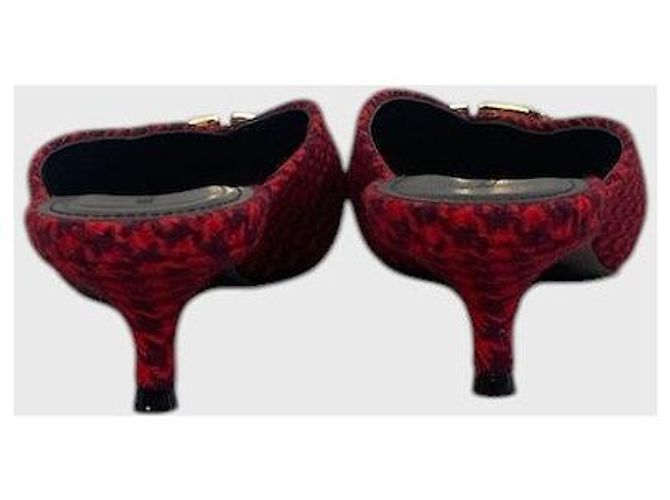 Mules Balenciaga Knife BB T.37 Rosso - vista 3