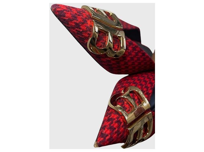 Mules Balenciaga Knife BB T.37 Rosso - vista 8