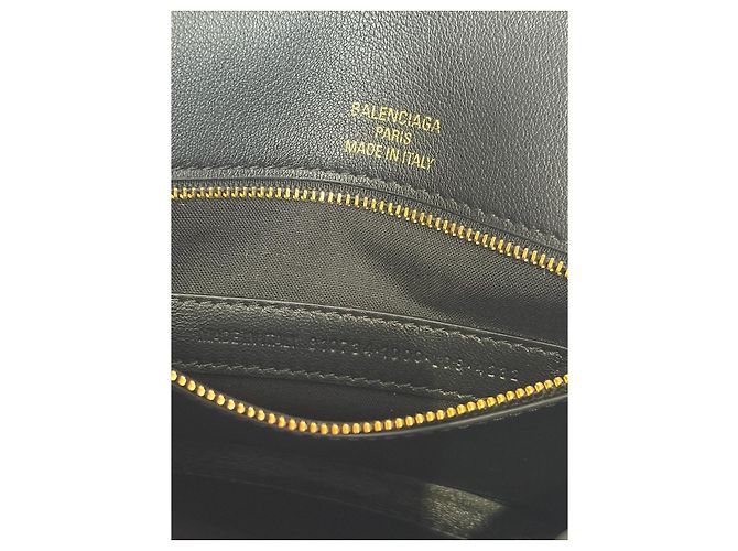 Borsa Balenciaga Hourglass Soft Nero - vista 12