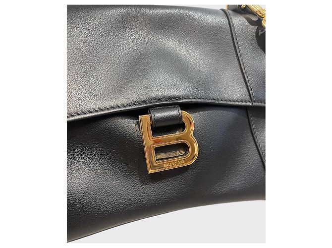 Borsa Balenciaga Hourglass Soft Nero - vista 2