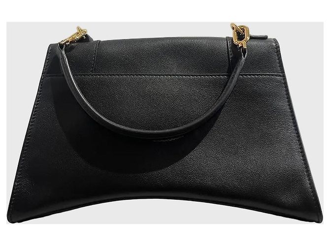 Borsa Balenciaga Hourglass Soft Nero - vista 4