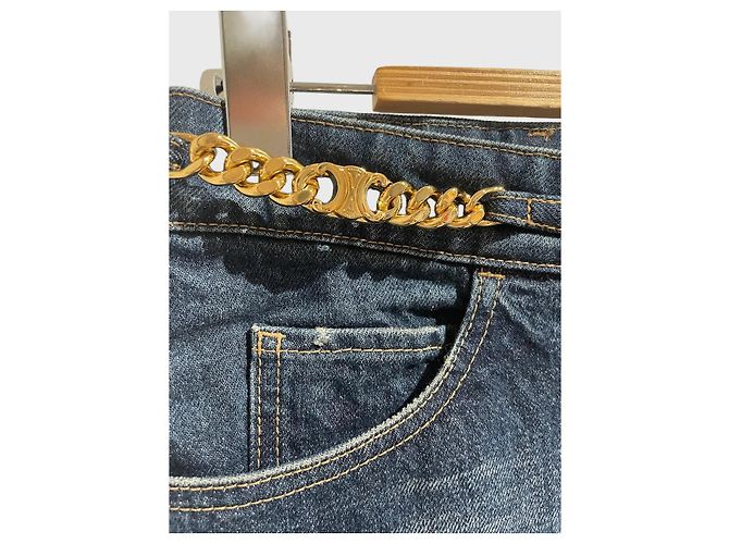 Céline Falda Celine de jeans T.29 Azul - vista 2