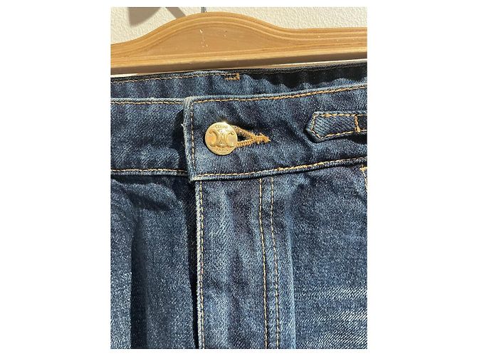 Céline Falda Celine de jeans T.29 Azul - vista 3