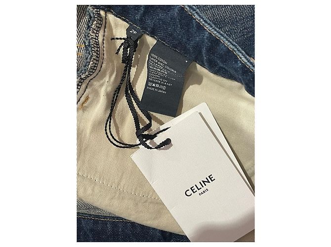 Céline Falda Celine de jeans T.29 Azul - vista 6