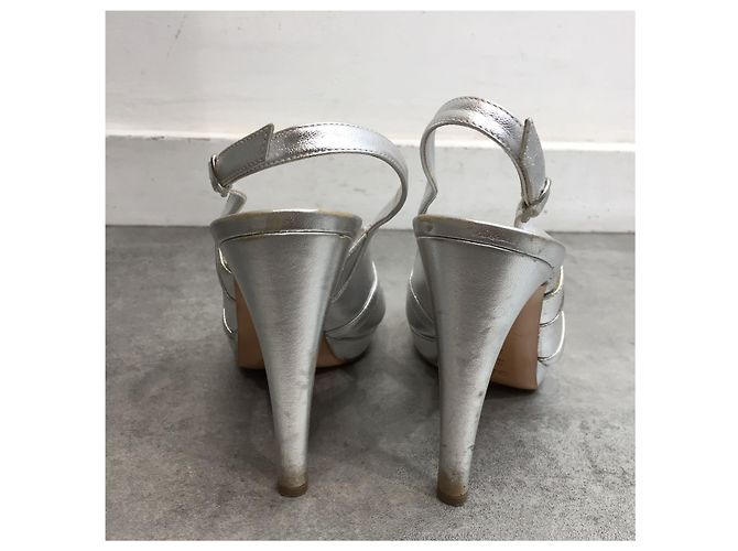 Sandali Casadei Argento T.37 - vista 3
