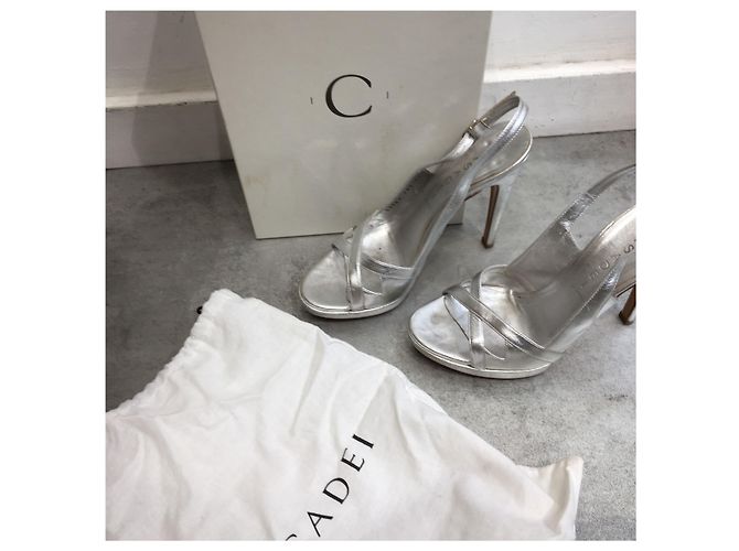 Sandali Casadei Argento T.37 - vista 6