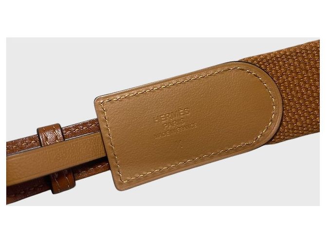 Cintura Hermès camel T.80 Cammello - vista 5