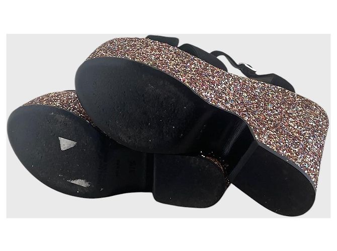 Autre Marque Sandali Saint Laurent neri T.37,5 Nero - vista 6