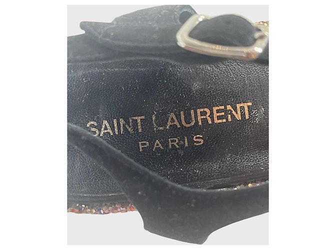 Autre Marque Sandali Saint Laurent neri T.37,5 Nero - vista 8