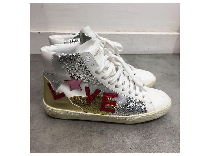 Autre Marque Sneakers Saint Laurent T.35,5 Bianco - vista 2