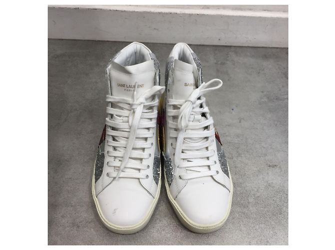 Autre Marque Sneakers Saint Laurent T.35,5 Bianco - vista 3