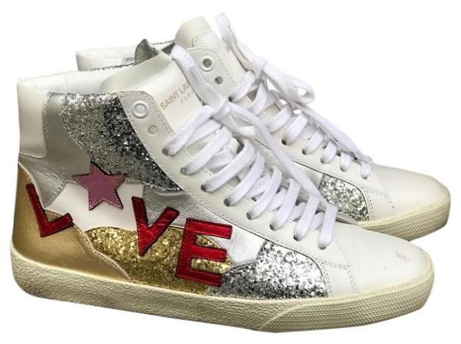Autre Marque Sneakers Saint Laurent T.35,5 Bianco - vista 8