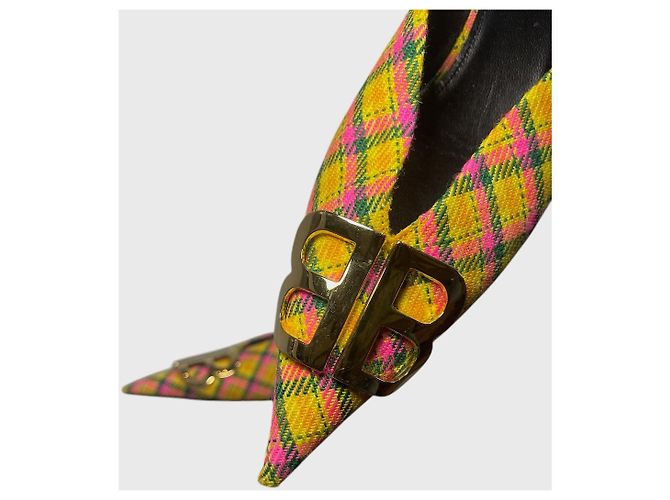 Mules Balenciaga Knife BB T.38 Giallo - vista 3